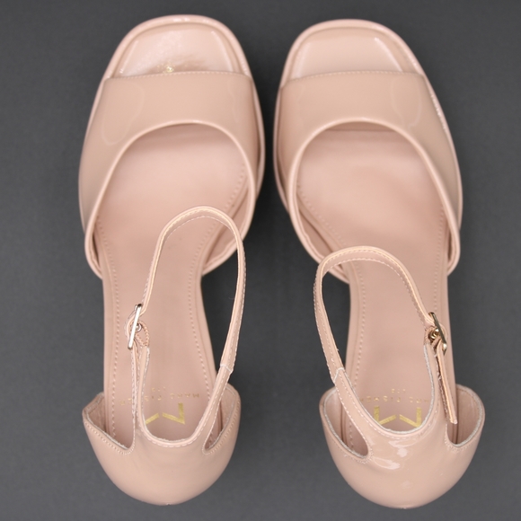 Marc Fisher Ankle Strap Platform Sandal (Womens) Light Pink (looks nude) 8.5 - Picture 4 of 13